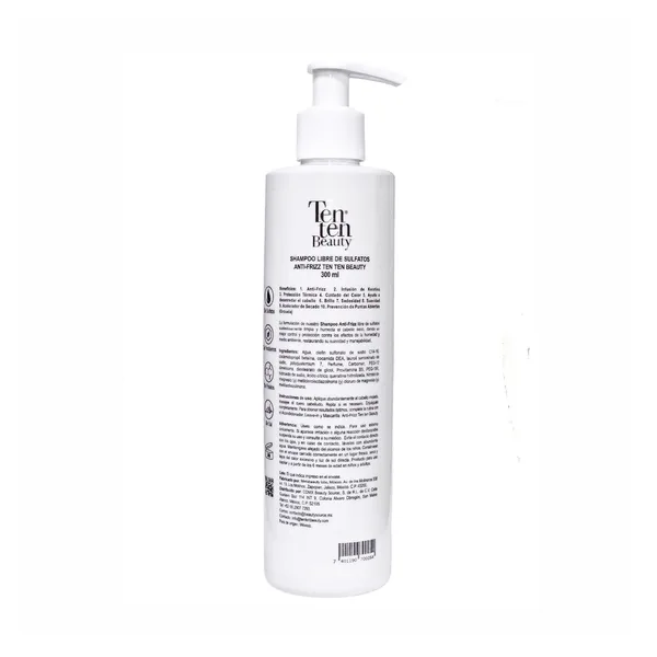Shampoo Anti Frizz 300 ml — Parte trasera