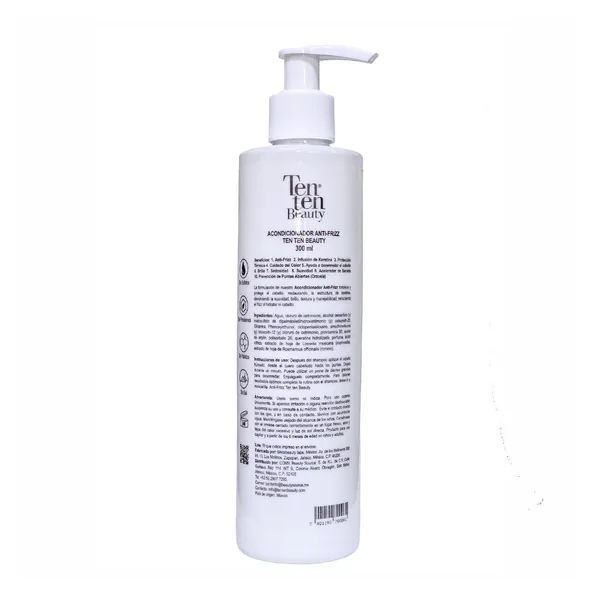 Acondicionador Anti Frizz 300 ml — Parte trasera