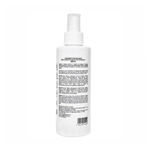 Leave-in Color Care 200 ml — Parte trasera