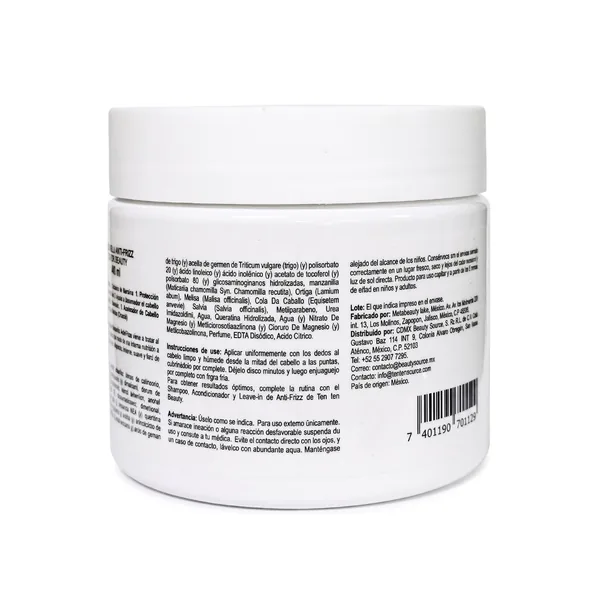 Mascarilla Anti Frizz 400 ml — Parte trasera